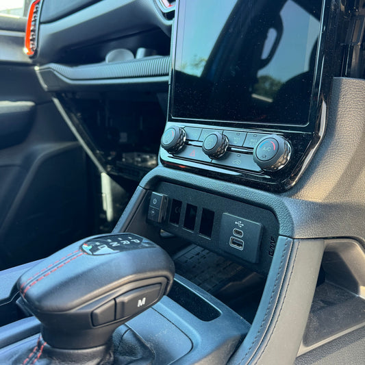 Next Gen Ford Ranger Wildtrak, Platinum, Limited, Raptor & Everest Switch Panel to suit 12" Screen SW-1012